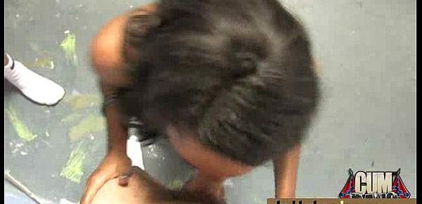  Dirty Ebony Whore Banged And Covered In Cum - Interracial 19